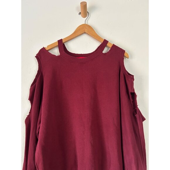 N:PHILANTHROPY Large Distressed Cutout Shoulder Sweater - Picture 4 of 13